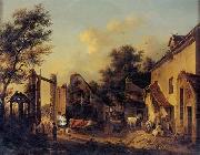 unknow artist European city landscape, street landsacpe, construction, frontstore, building and architecture. 288 china oil painting artist